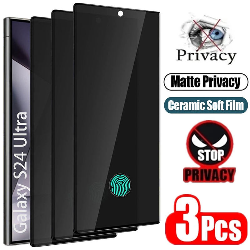 Privacy Screen Filter - 3 Stück matte Keramik-Displayschutzfolie für Samsung