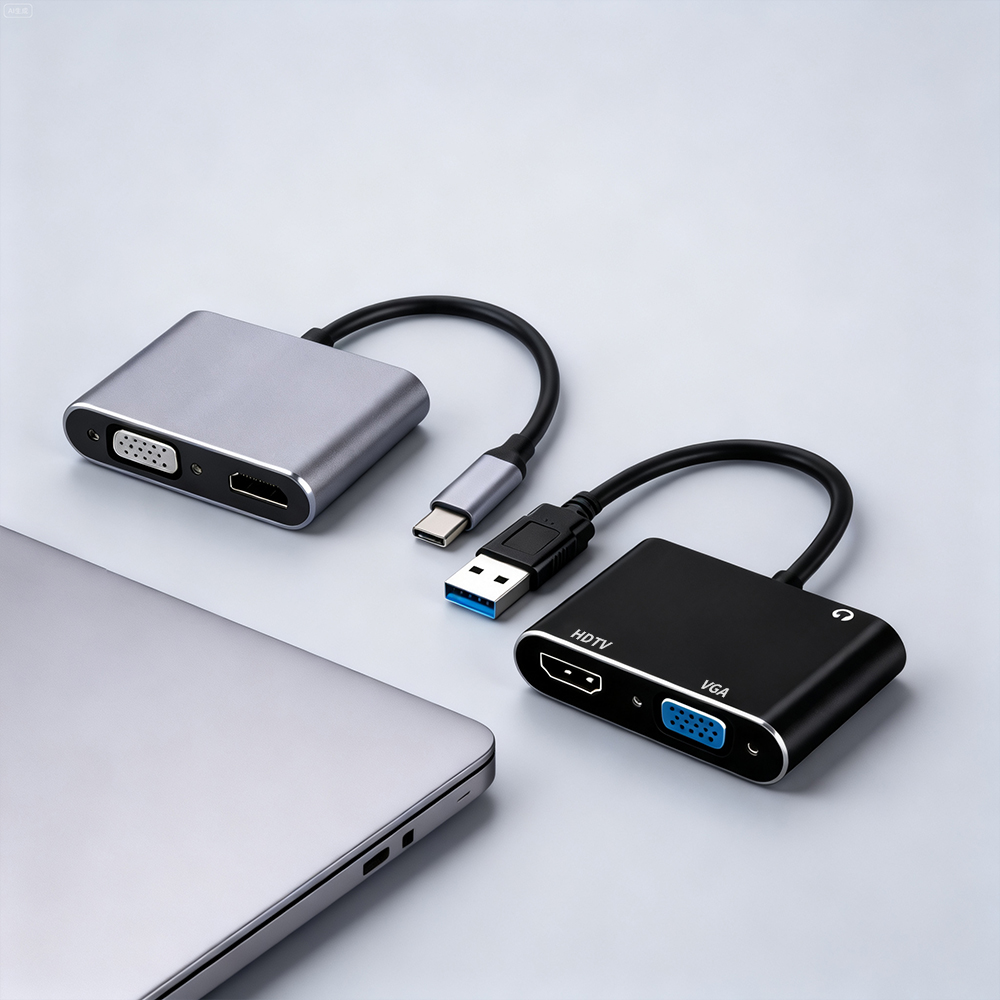 Hdmi Vga Adapter - USB 3.0/TYPE-C zu HDMI VGA Adapter
