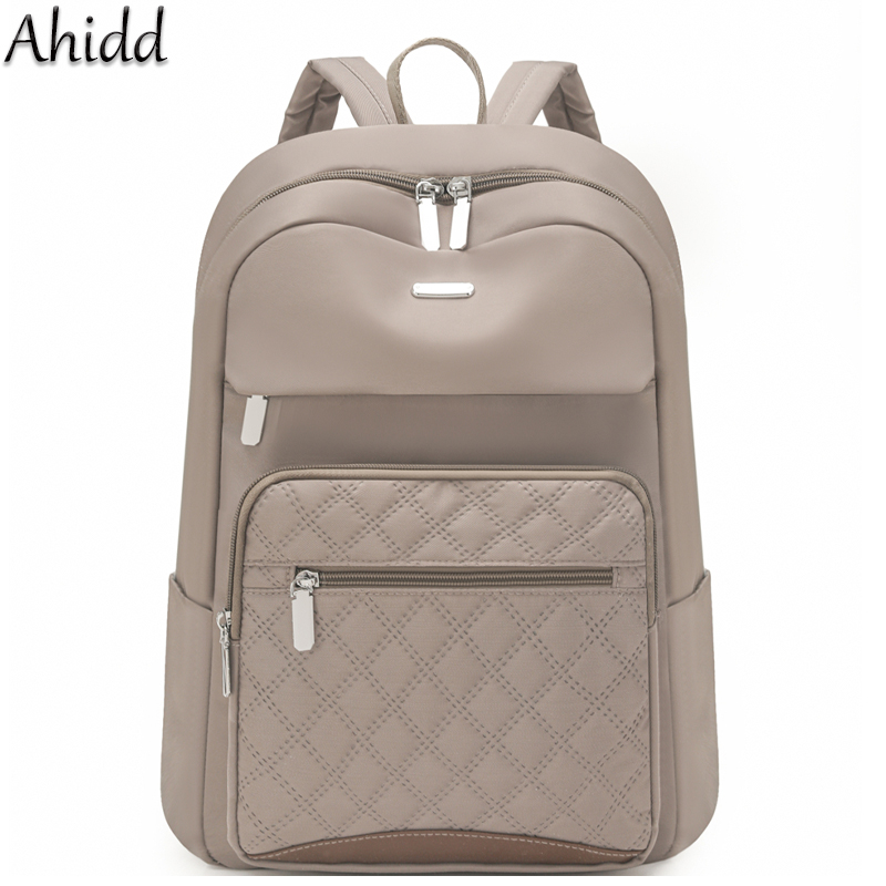 Laptop Accessories Women - Modischer karierter Pendler-Tagesrucksack für Damen, wasserdichter