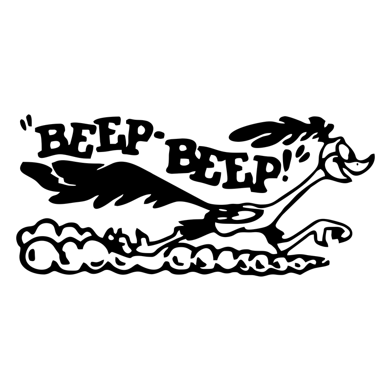 Laptop Accessories Price - G101 17x7,7cm Road Runner Aufkleber Cartoon
