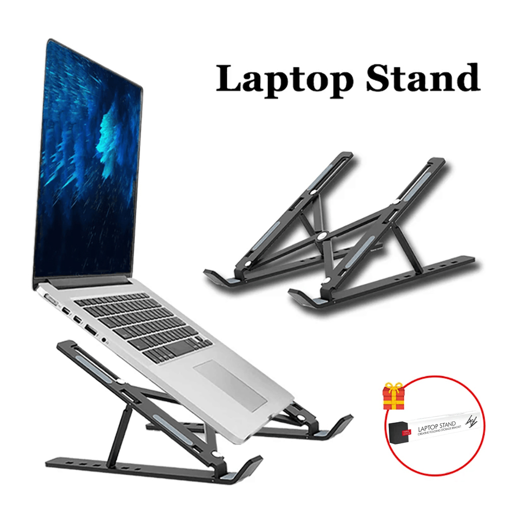 Laptop Accessories Price - Laptop-Ständer, tragbar, faltbar, Notebook-Halterung, verstellbarer Computer-Monitor-Halter
