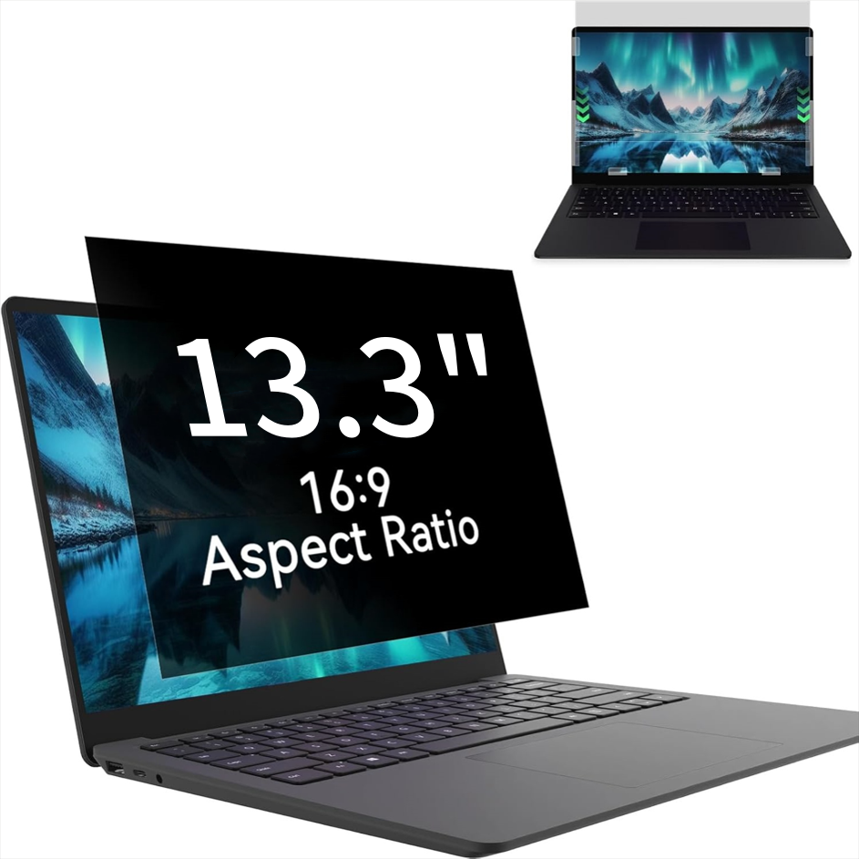 Privacy Screen Filter - 1 Packung 13,3 Zoll Laptop-Blickschutzfolie für