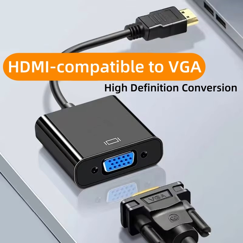 Hdmi Vga Adapter - 1080P HDMI-kompatibel zu VGA Adapter Digital
