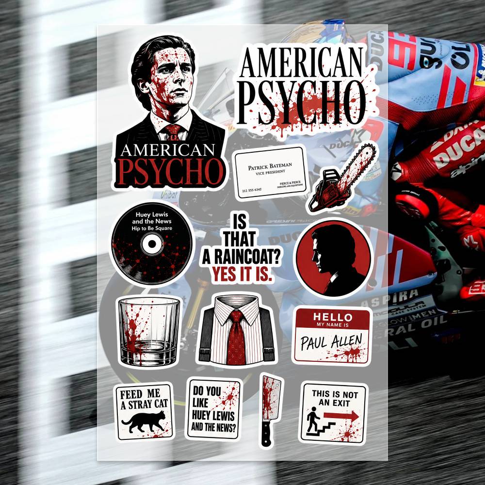 A-merican P-sycho Aufkleber Mo – Laptop Accessories Wallpaper Bewertung und Preis