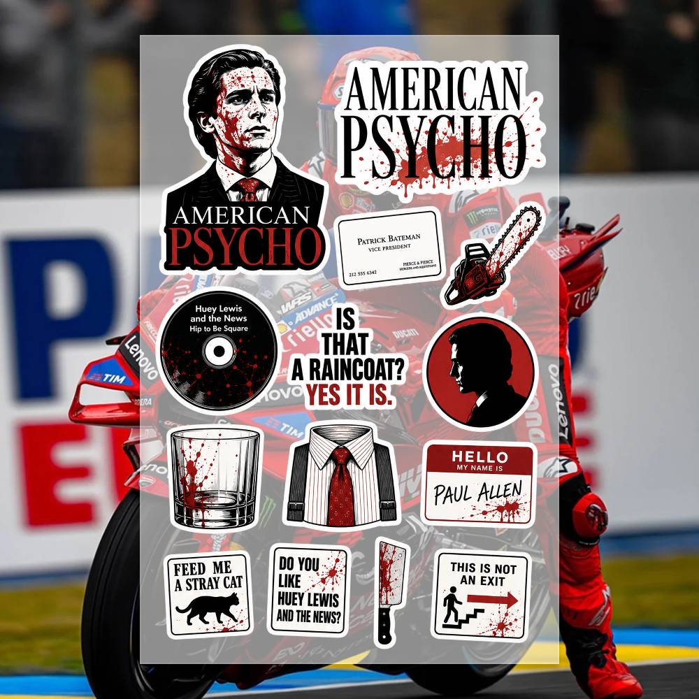 A-merican P-sycho Aufkleber Mo – Laptop Accessories Wallpaper Bewertung und Preis