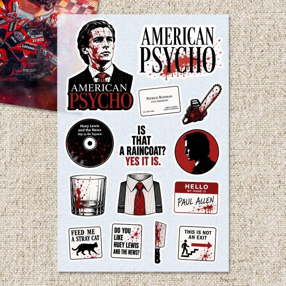 A-merican P-sycho Aufkleber Mo – Laptop Accessories Wallpaper Bewertung und Preis