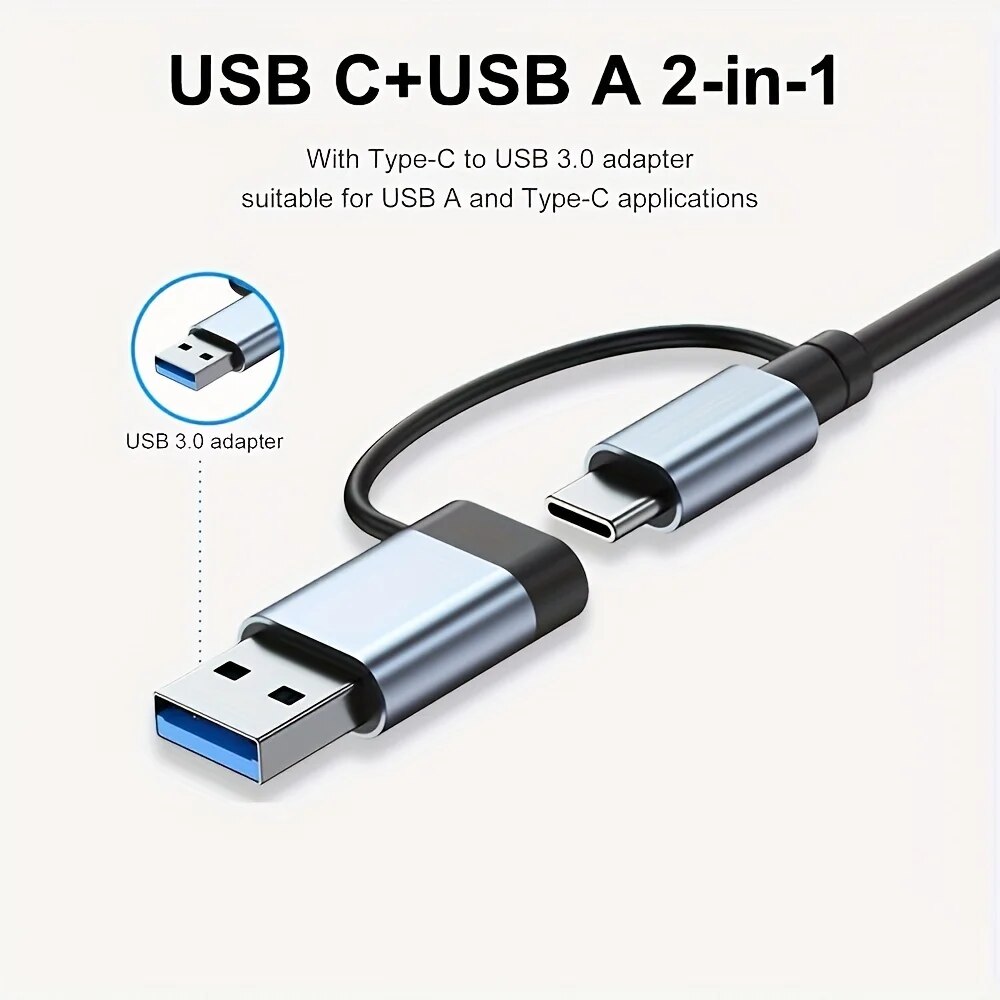 2-in-1 USB3.0-Hub mit 7 Anschl – Laptop Accessories Price Bewertung und Preis