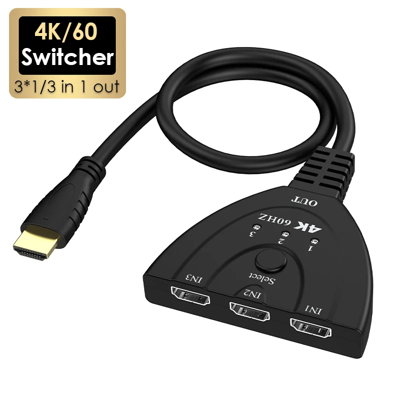 4K 60Hz 3D Mini 3-Port HD-Swit – Laptop Accessories Women Bewertung und Preis